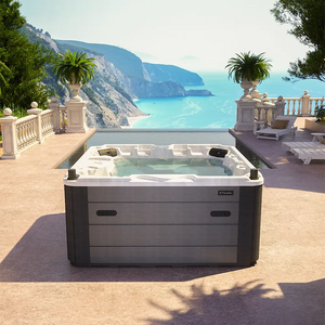 Minipiscina vasca idromassaggio 220x220x96 cm da esterno 5 persone | Garda