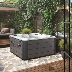 Minipiscina vasca idromassaggio 200x200x90 cm da esterno 5 persone | Bled