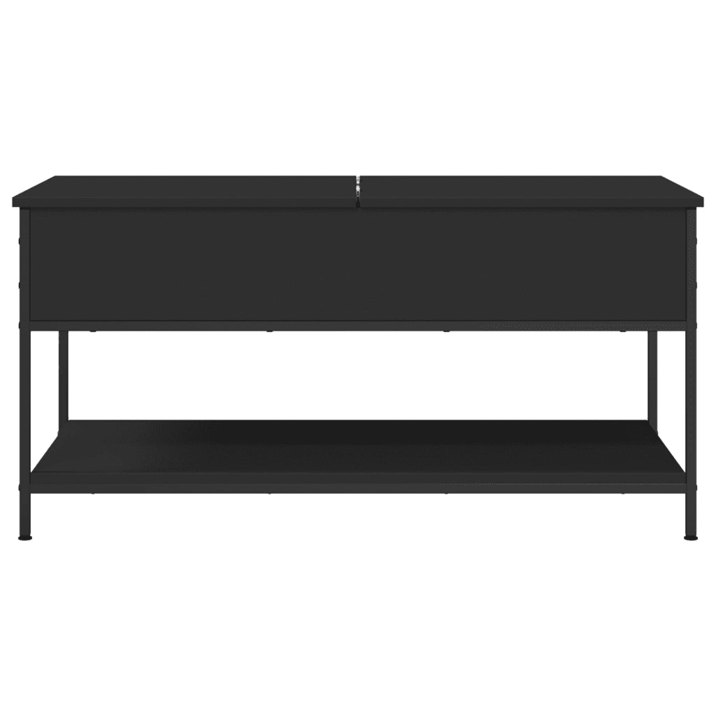 vidaXL Tavolino da Salotto Nero 100x50x50cm Legno Multistrato Metallo
