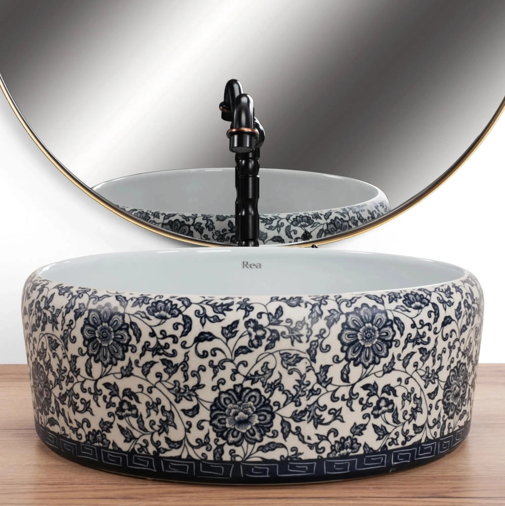 Lavabo Da Appoggio Rea Florisa