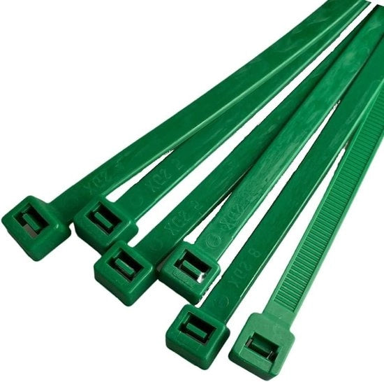Cavi elettrici 750 mm x 90 mm - 30 pollici - Ritssluiting in nylon forte e lunga - Set da 20 di legature premium a verde 

 o  Cavi elettrici 750 mm x 90 mm - 30 pollici - Ritssluiting in nylon forte e lunga - Set da 20 di legature a verde premium