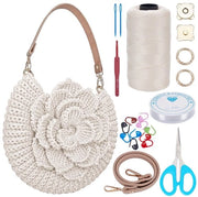 Kit di iniziazione per creare una borsa con filo a maglia con tutorial video inclusi