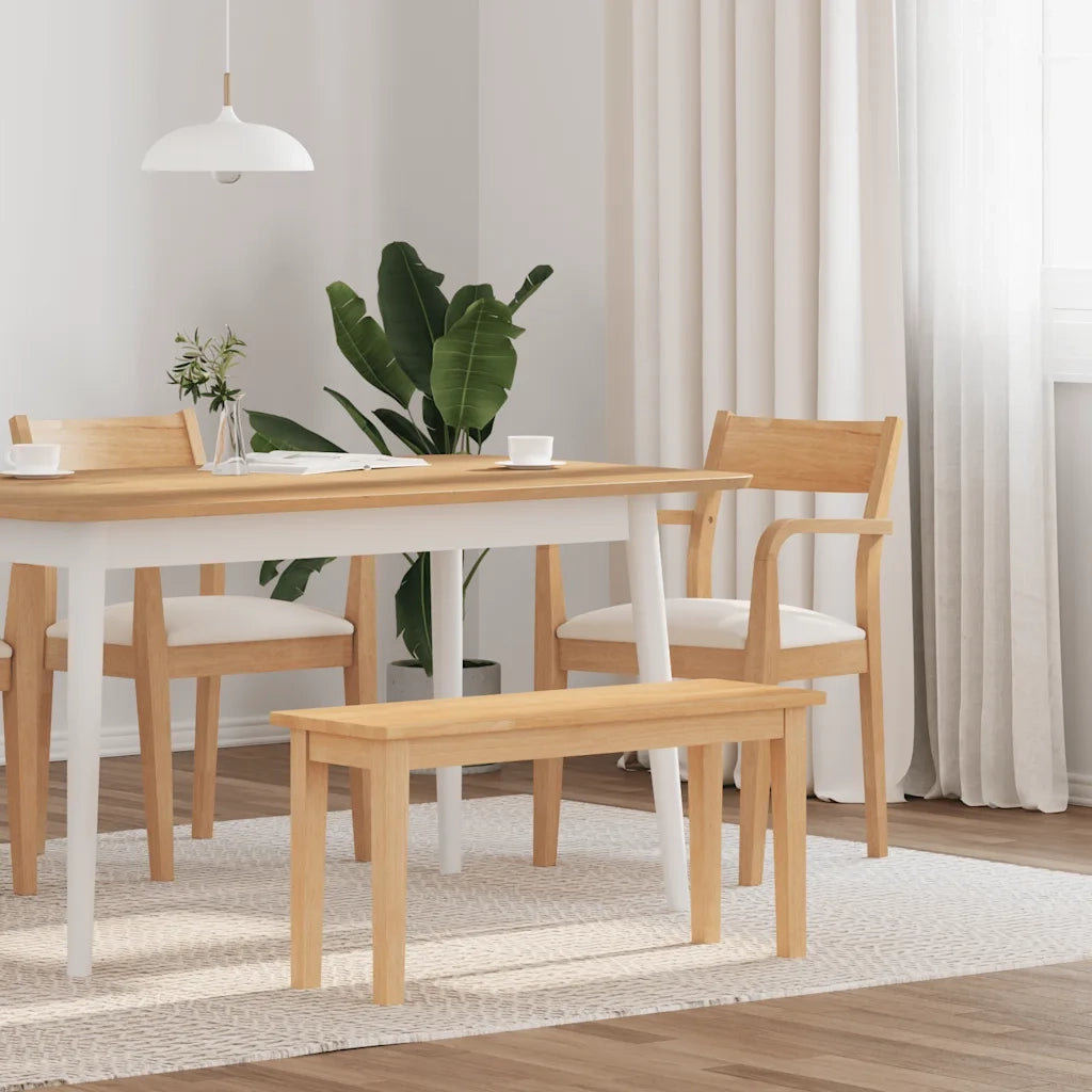 Panca 90 cm in Legno Massello di Hevea CFW5935309
