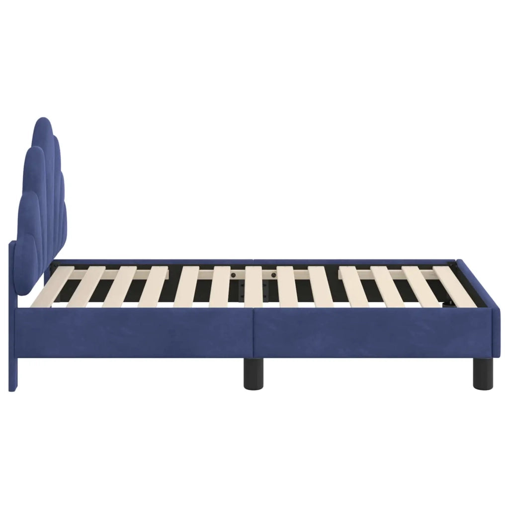 Struttura letto per bambini con testata Blu Polizia 70 x 140 cm