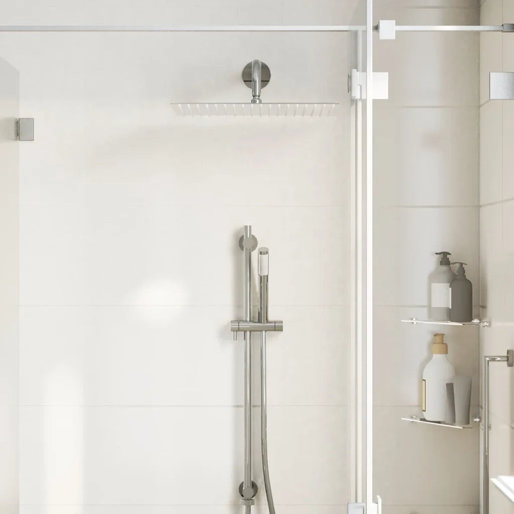 Testa Doccia a Pioggia in Acciaio Inox 304 40x40 cm Quadrata 4103915