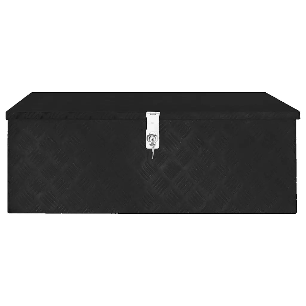 Contenitore Portaoggetti Nero 90x47x33,5 cm in Alluminio cod mxl 7876