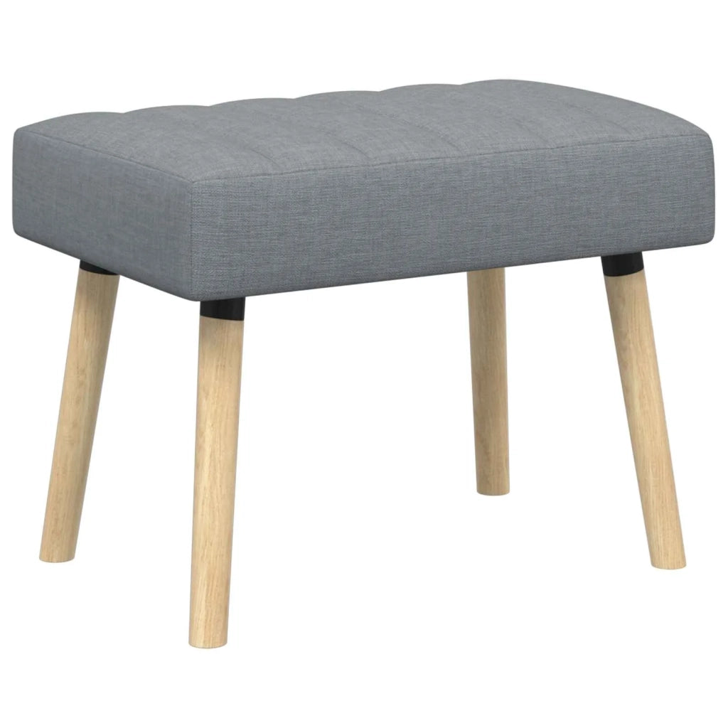 Panchina trapuntata a canale Grigio Chiaro 60 x 40 x 45 cm 42038459
