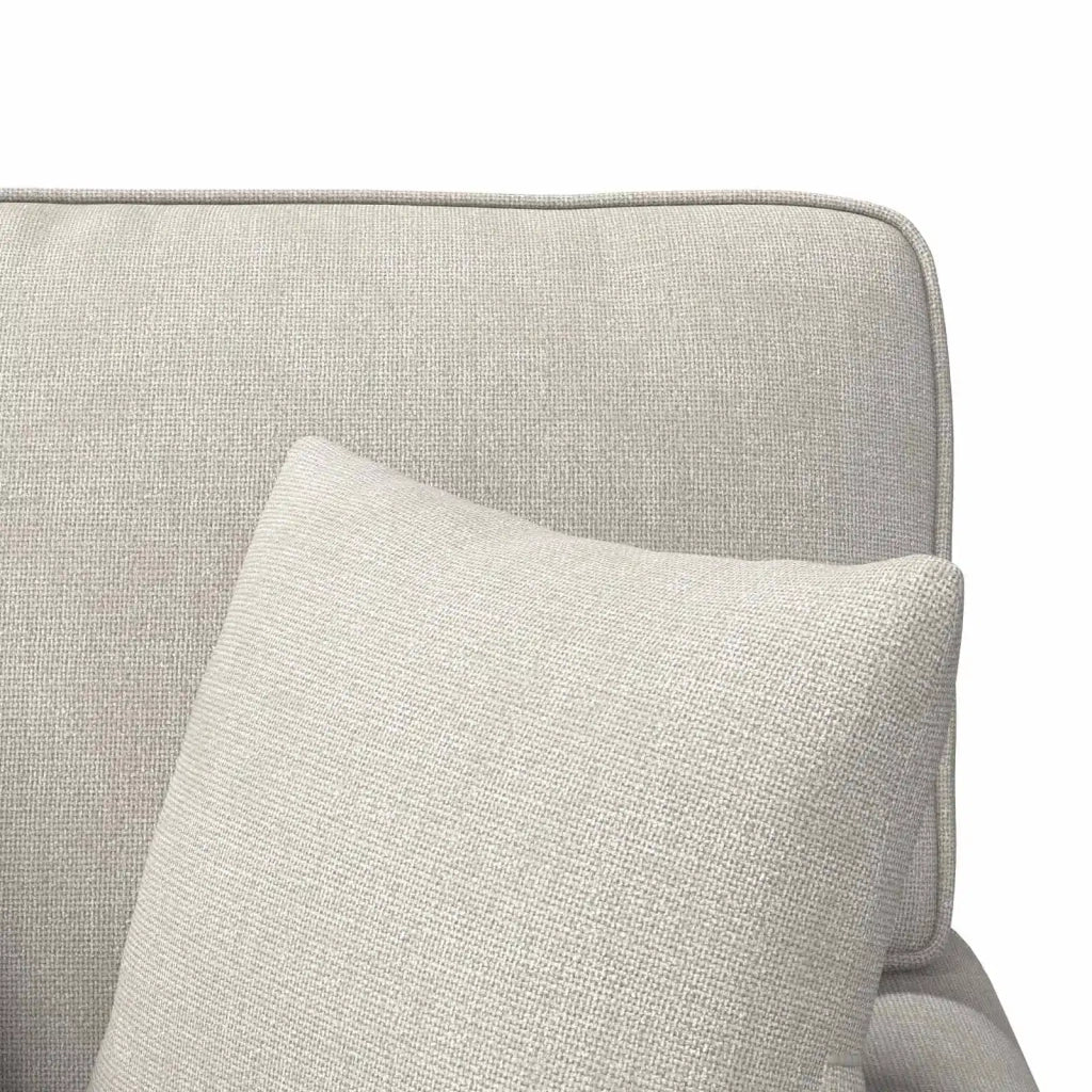 Chaise Longe con Gonna con cuscino Crema 157 x 91 x 91 cm ARES 42022954