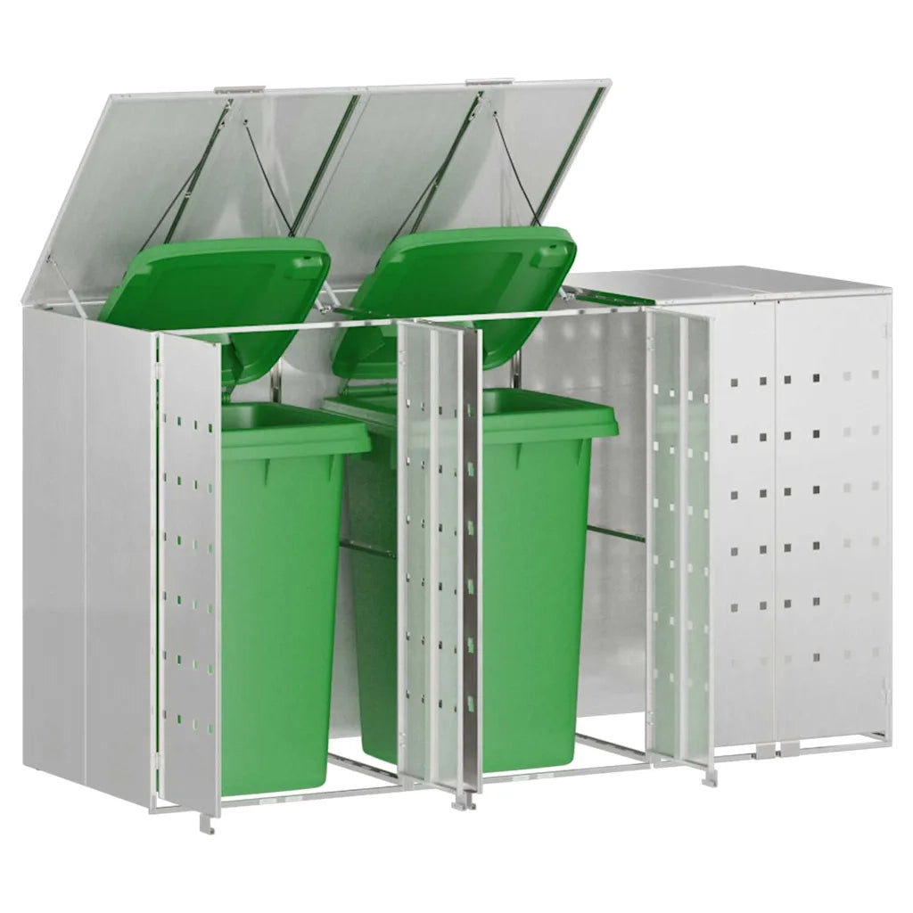 Contenitore per Rifiuti per 3 Bidoni 340 x 77.5 x 115.5 cm