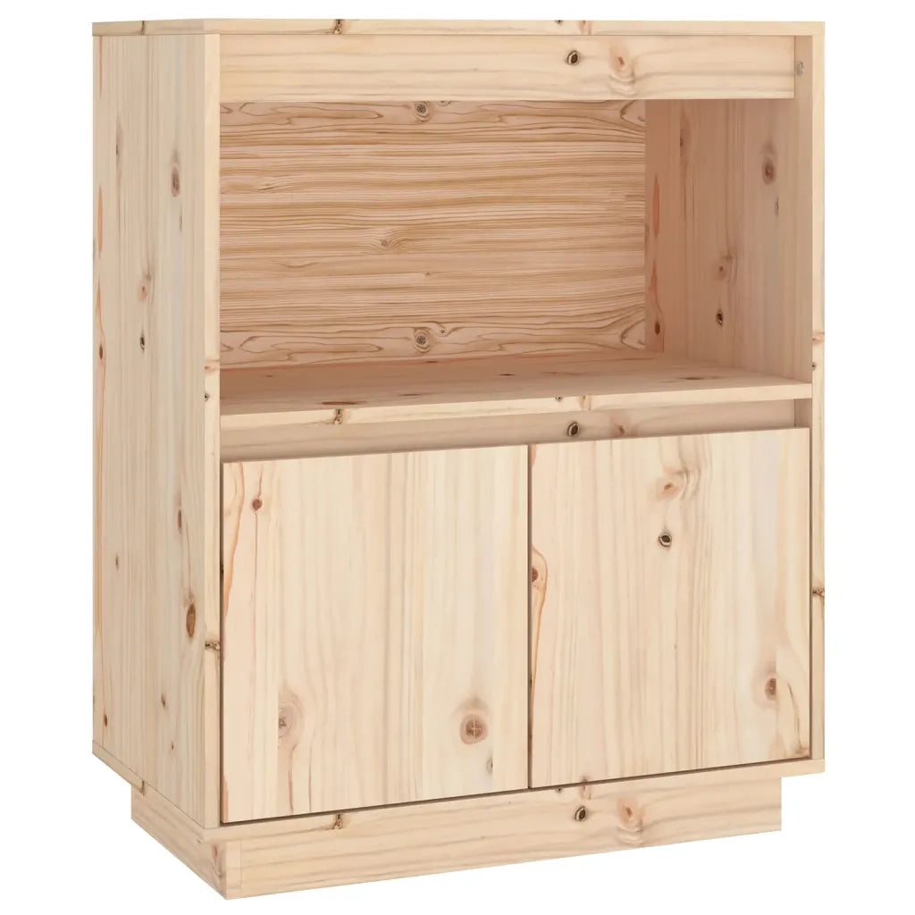 Credenza | Madia | Buffet da pranzo | Armadio da pranzo 60x34x75 cm in Legno Massello di Pino