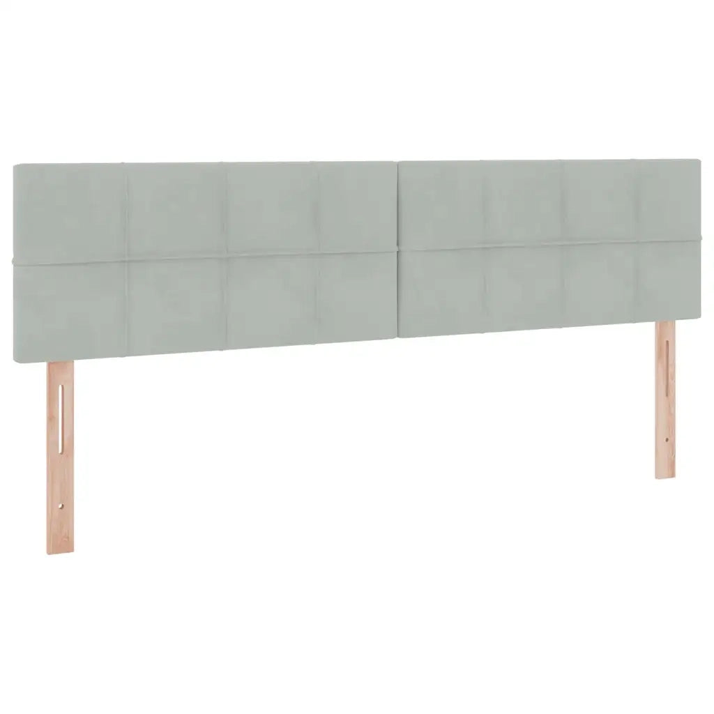 Letto con Contenitore Grigio chiaro 160 x 200 cm Velluto