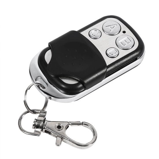 Controllo Remoto Universale per Porte di Garage e Rolloni - Zavorra per Auto - Chiave a Sospensione - Nero