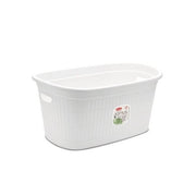 Cesta Biancheria Ovale Domus Bianco Polvere 58 x 38 x 28 cm