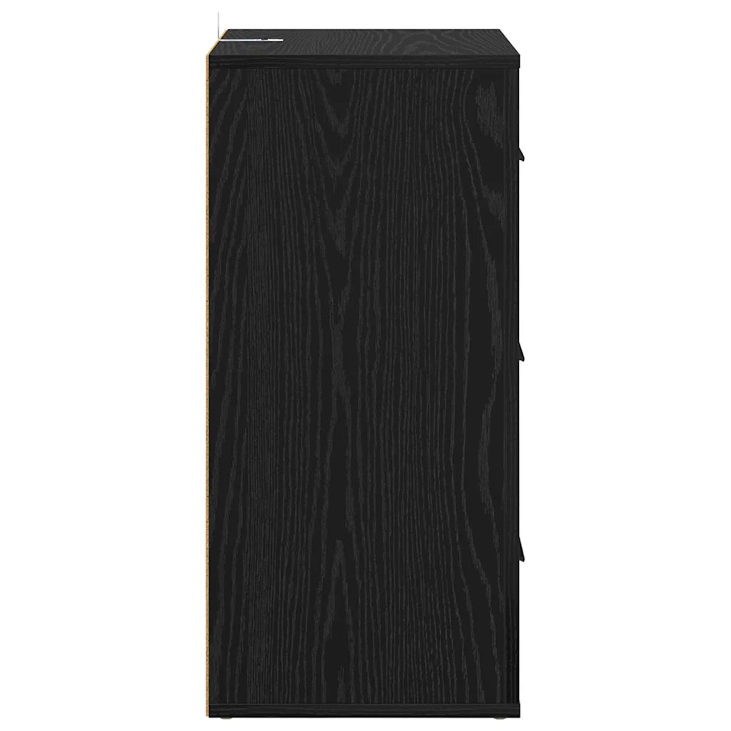 Credenza-Buffet-Armadio da cucina Rovere nero 40 x 33 x 70 cm Legno multistrato 626255