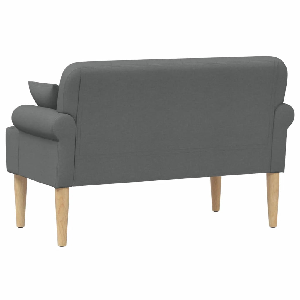 Loveseat con bottoni imbottiti Grigio Scuro 120 x 65 x 79 cm 42041810