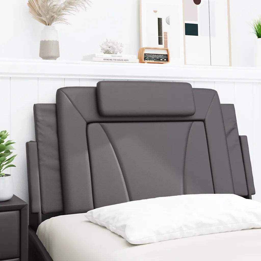 Cuscino Testiera Viana Grigio 100 cm in Similpelle CFW9780014