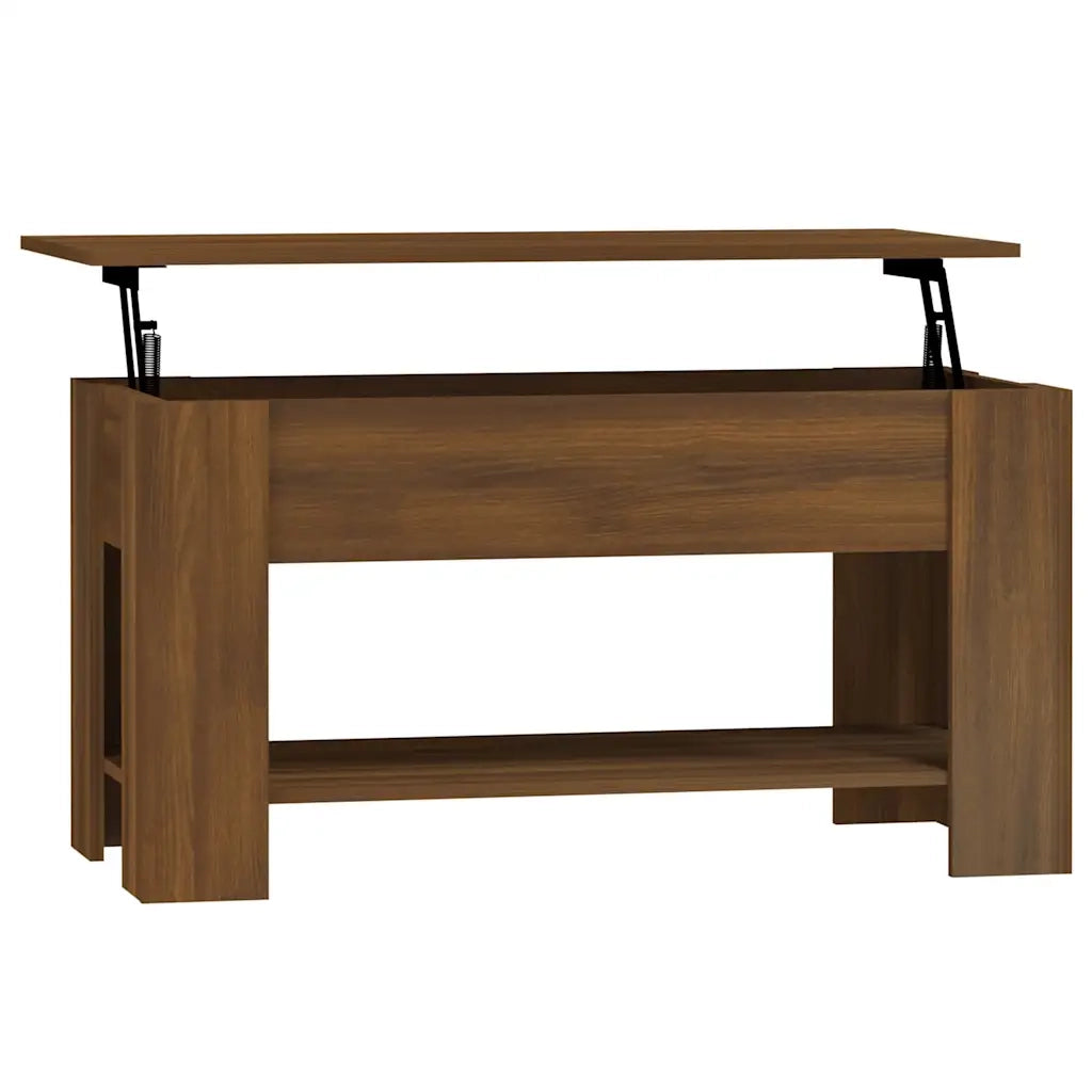 Tavolino Salotto Rovere Marrone 101x49x52 cm Legno Multistrato 819274