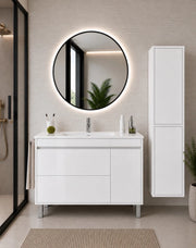 Mobile bagno con lavabo ORIGENBATH CAPRERA senza specchio 80x40 cm bianco con colonna