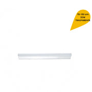 Trade Shop - Plafoniera Led Neon T5 Sottopensile Vetro Trasparente 30 Watt 150 Cm - -bianco Caldo      -