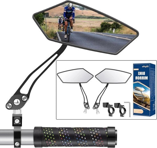 Specchietto per bicicletta - 360° Regolabile - 2-pack - Vetro a alta definizione