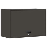 Armadio da garage a parete dal design moderno 80 x 40 x 53 cm acciaio nero 02_0052837