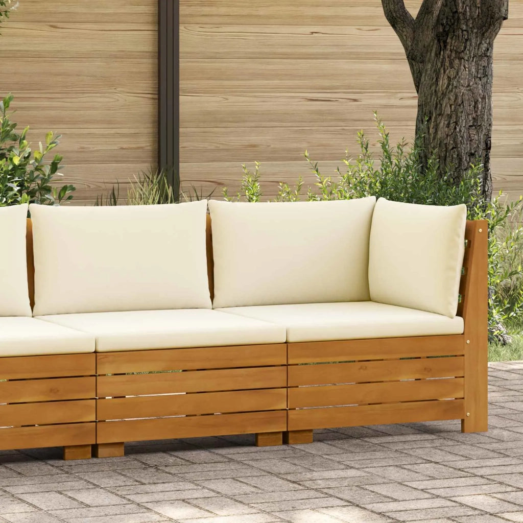 Salotto da Giardino-Set Lounge da Giardino 2 Pezzo Marrone Legno di Acacia Massello 957193