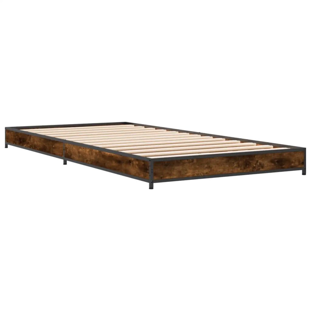 Struttura del letto-Giroletto Rovere Fumo 80 x 200 cm 159616
