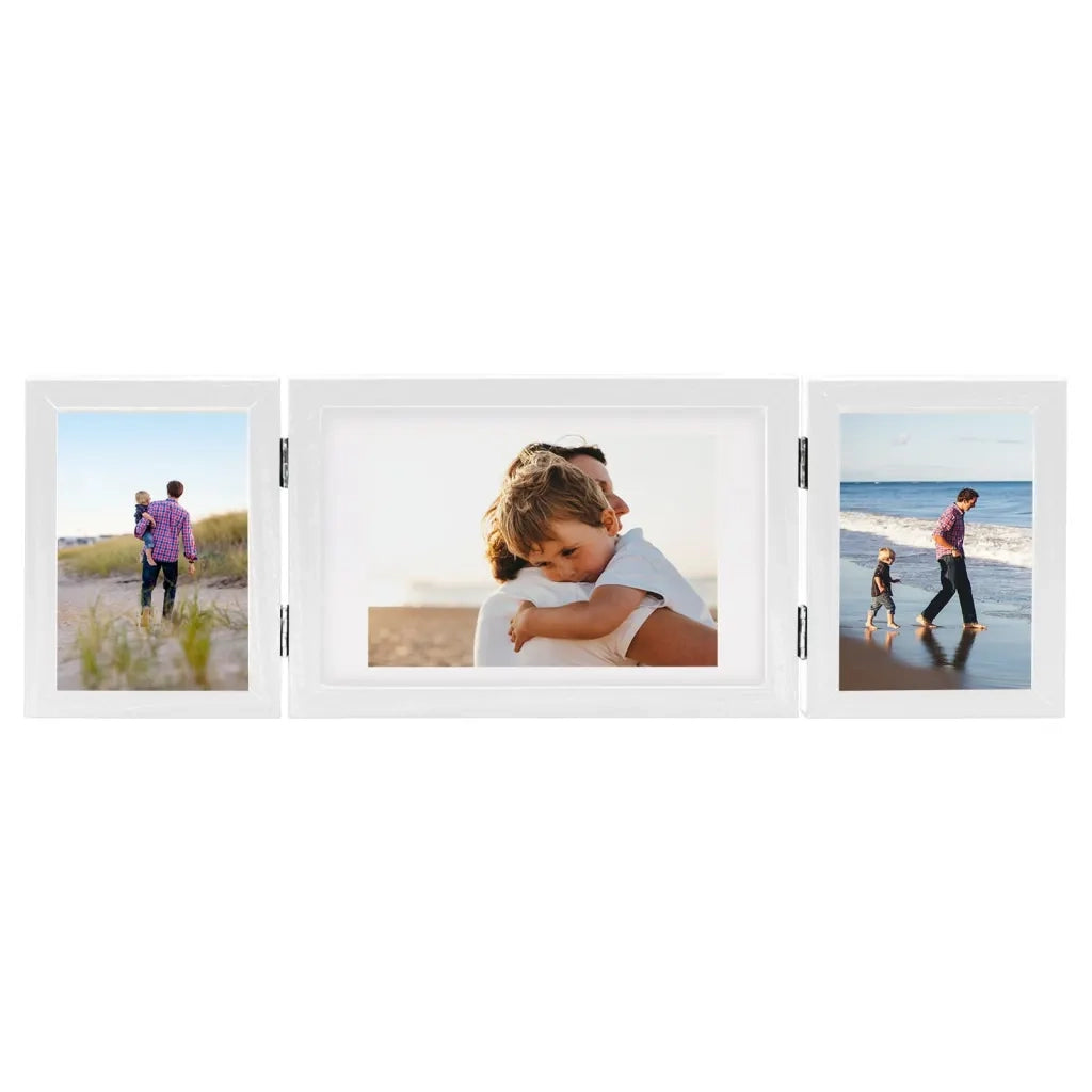 Cornici Portafoto a Libro Bianche 28x18 cm+2x(13x18 cm)cod mxl 117612