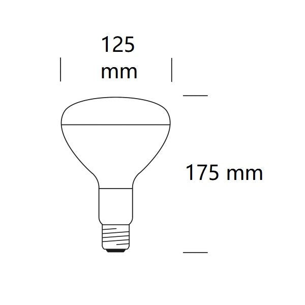 LAMPADINA PER PULCINI SPOT 150W RAGGI INFRAROSSI BOT LIGHTING