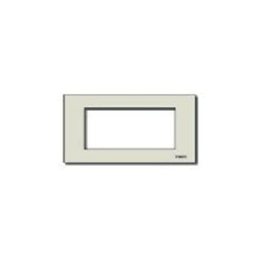 08658 Placca 4Msp Alluminio Scatto Oro Serie 8000