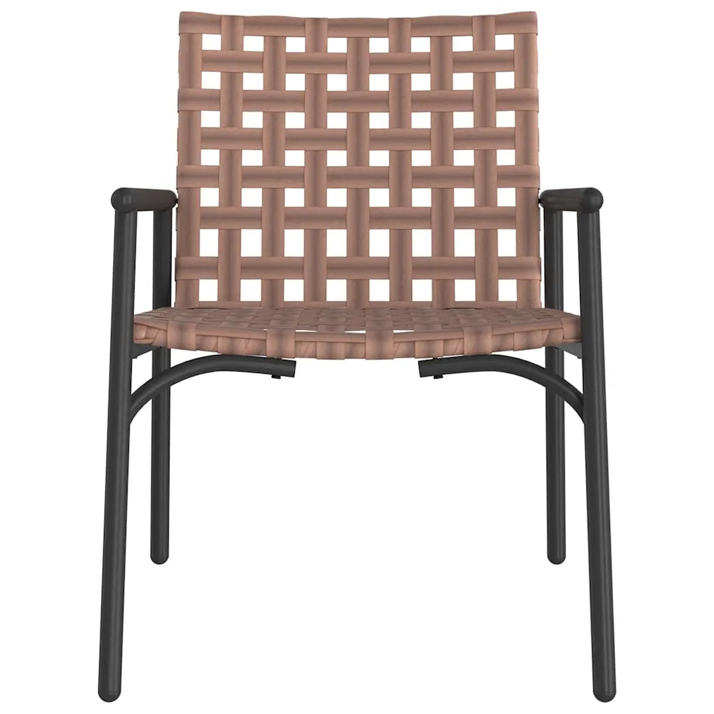 Sedia da Giardino 2 pcs Marrone 78 x 55,5 x 75,5 cm polyrattan 42004143