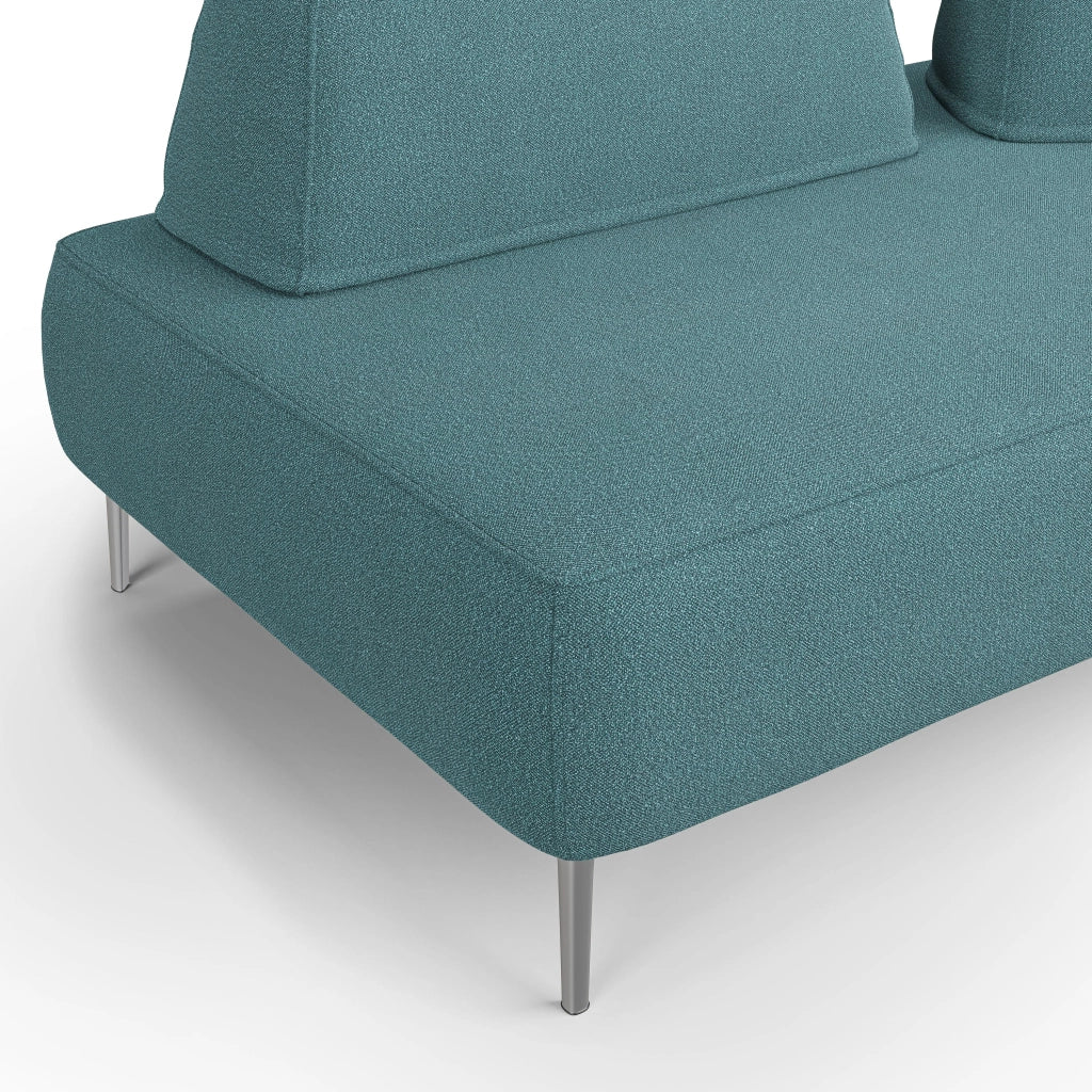 Newton Divano modulare con schienali movibili T07 167 cm azzurro