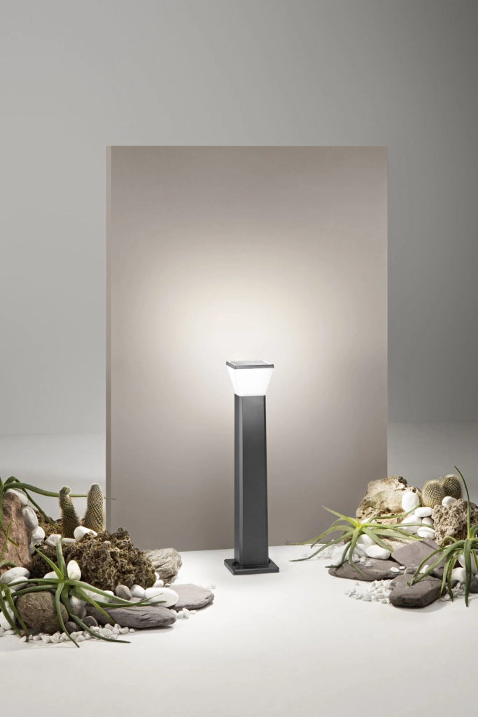 PALO LED MAEVE 2,8W 300LM 2700-6500K 80X14,8X76,6 CM PANNELLO SOLARE E SENSORE CREPUSCOLARE ON-OF