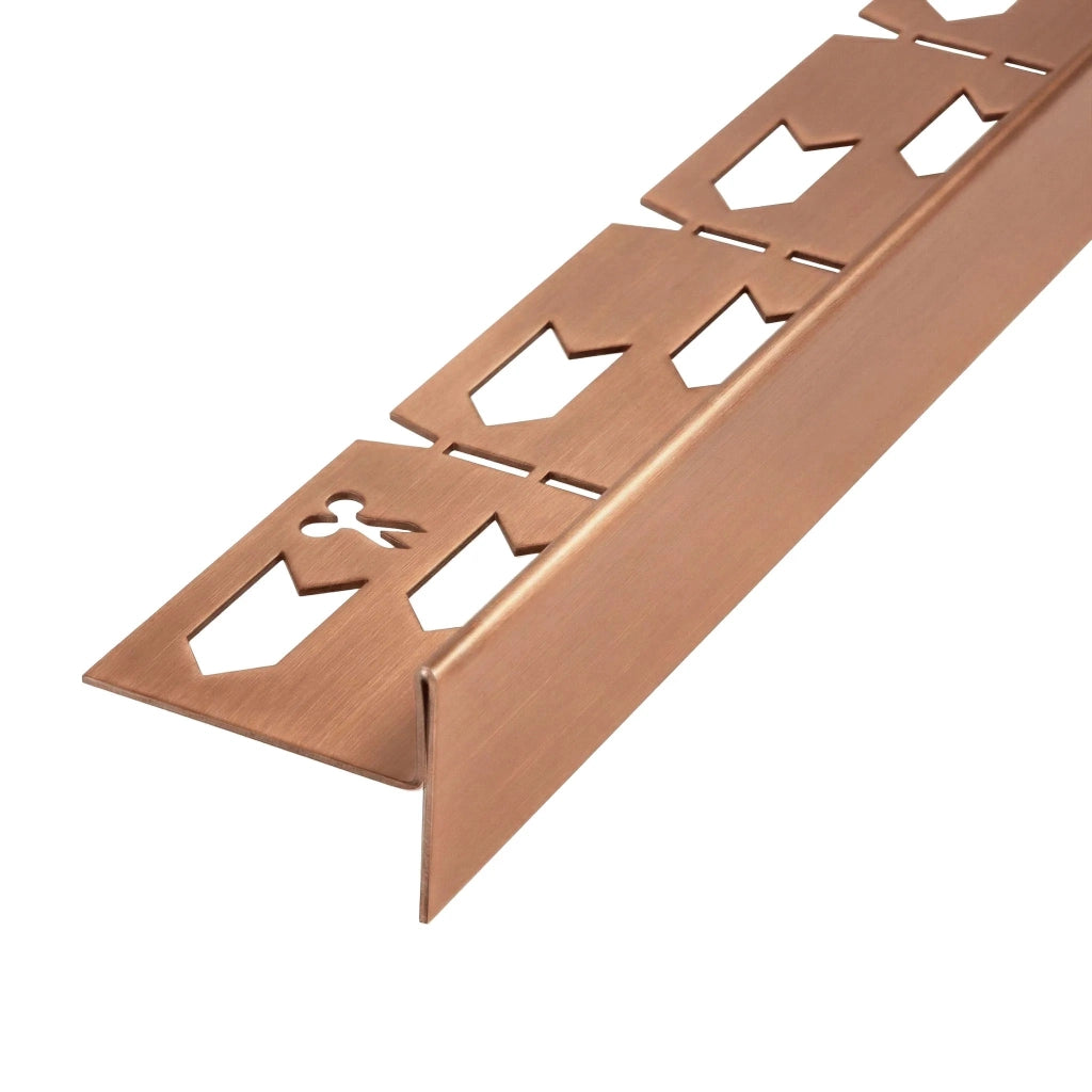 Profilo Doccia Pendenzato 100cm Brush Copper destra