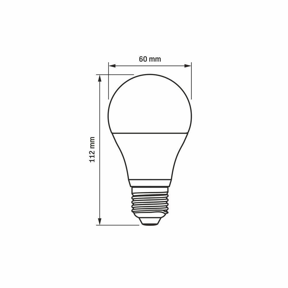 Lampadina LED A60 8W E27 luce neutra 4000K 760lm Videx