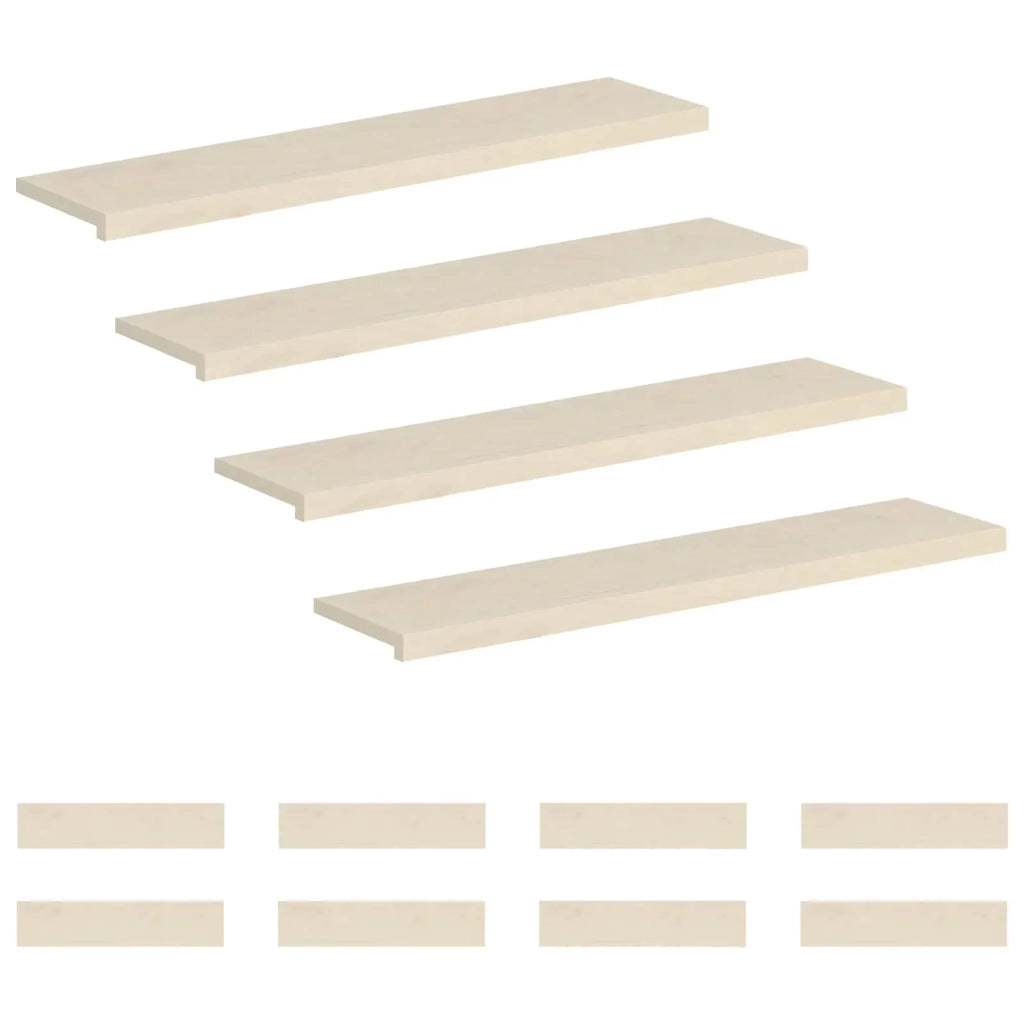 Gradini per Scale 12 pz 120 x 30 x 2 cm Bianco 3449416