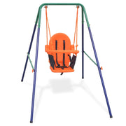 Altalena per bambini con cintura di sicurezza arancione 02_0004790