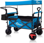 Carrello Bolderkar Opvougbile Off Road con Tetto - Blu - 121 x 61 x 99 cm