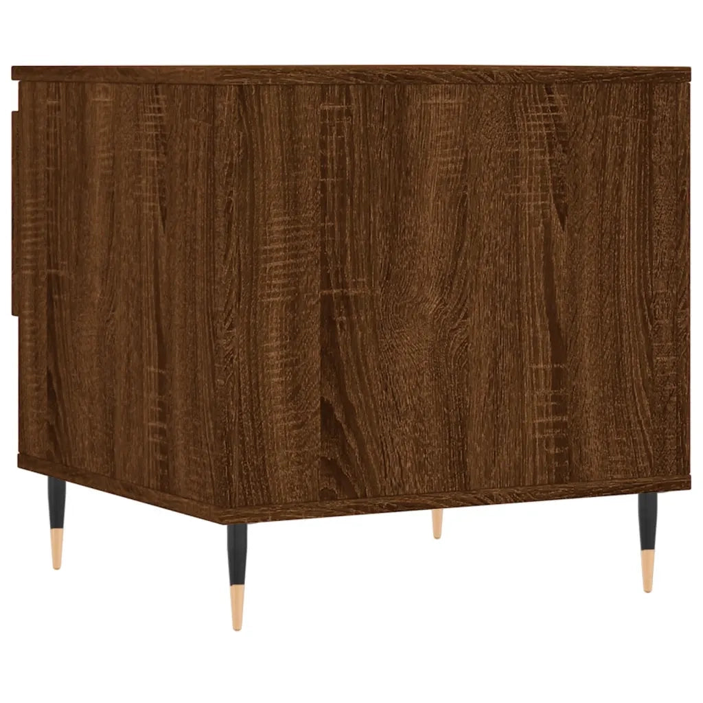 Tavolini Salotto 2pz Rovere Marrone 50x46x50 Legno Multistrato 830907