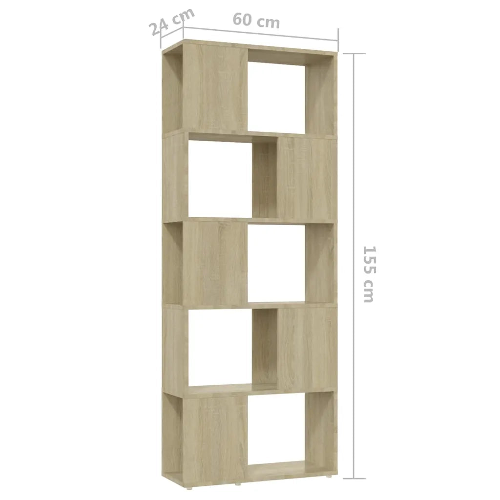 Libreria/Divisorio Rovere Sonoma 60x24x155 cm 809092
