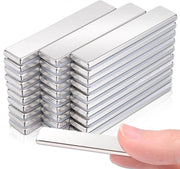 Pacco di 25 magneti extra forti, 50x10x3mm magneti rettangolari, magneti forti e grandi, magneti con forte aderenza per lavagne magnetiche, magneti supermagnetici, magneti forti e piani per lavagne, frigoriferi, attrezzi per hobby