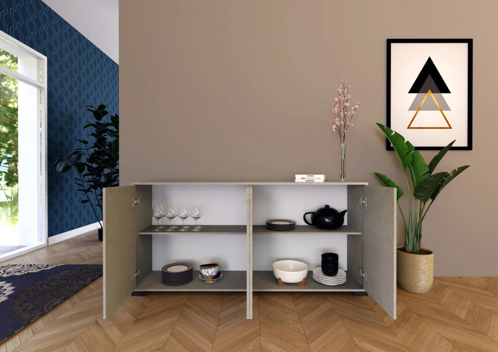 Madia 4 ante 172x40x83 cm cashmere - LUMINA