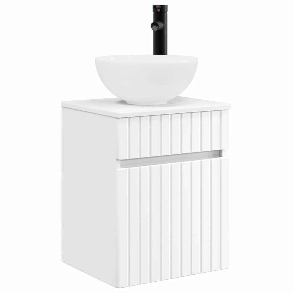 Mobile lavabo da parete Bianco 39 x 35 x 63 cm