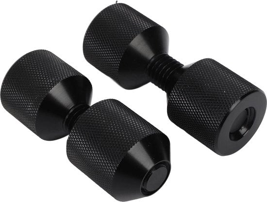 Set di pinne con 2 fori - 2 pezzi - 1-1/8 pollici - viti a flusso d'aria in alluminio - penna per allineamento di flange - flange ASME 150LB - 1/2in-14in .
