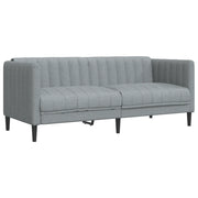 Divano | Divano da soggiorno | Sofa a 2 Posti Grigio Chiaro in Tessuto