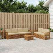 Set divani 8 pz Legno di Acacia Massello 3384119