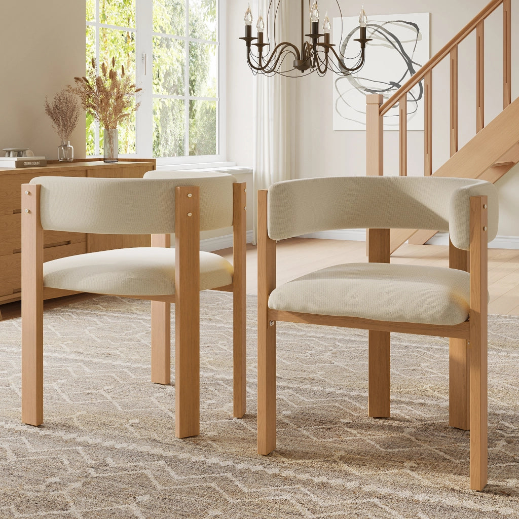 Sedia da pranzo ergonomica - Zephmum - 2 pezzi - Imbottitura spessa gambe in ferro