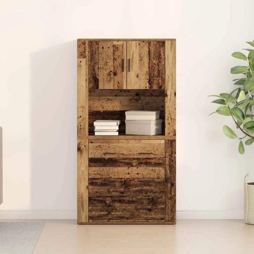 Credenza Legno vecchio 80 x 33 x 150 cm Legno multistrato 3334343