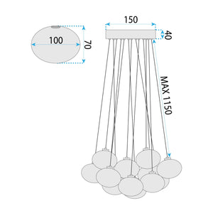 Lampada Ms025-13cp Chrome