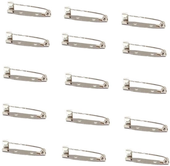 Spille per sicurezza da 100 pezzi - 25 mm - Materiali metallici - Manufatti - Spille metalliche per manutenzione